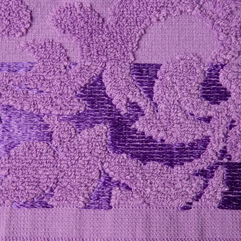 Toalla Fidan Oriente 70x130 cm, de color lila, algodón, 420 g / m2 4797538 Hogar y productos de la cocina