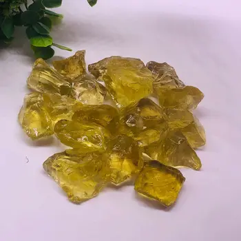 100g de Calidad Natural citrino Gran bloque tallado para el Colgante de la Joyería de Citrino original de piedra de mineral de Cristal amarillo muestra D3