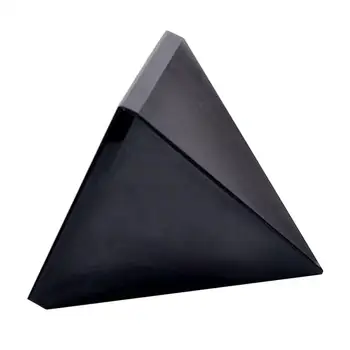 La Obsidiana De La Pirámide De Cristal Natural De Piedra De Obsidiana De La Pirámide De Los Adornos De La Sala De Estar Decoración Del Hogar