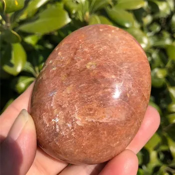 100g Naturales piedras de Sol de cristal de Jugar con la piedra del balanceo de piedra palmetto en el tratamiento de piedra 1pcs