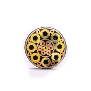 7 mm de Diámetro de BRICOLAJE Cuchillo de Mango de Mosaicos Pin Remaches de 9 cm de Longitud del Clavo de Latón Tubo+Tubo de acero #704