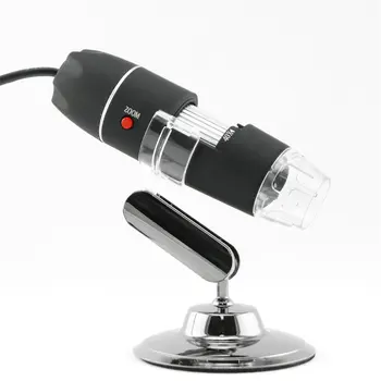 1000X 8 LED Microscopio Digital USB Endoscopio Cámara LED Microscopio Base de Metal Portátil de Mano Endoscopio para la Inspección