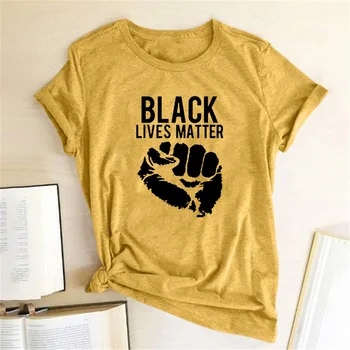 Negro Vidas Importan Negro De La Historia De La Camiseta De Manga Corta Unisex Camiseta Negra Vidas Asunto Impreso Cuello Redondo Camisetas Tops Camisetas