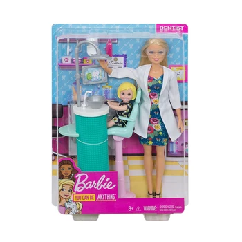 Barbie Dentista de la Experiencia Grande de la Caja de Regalo Nuevo Producto de Día y de Noche de la Colección de Edición de la Muchacha de la Princesa Muñeca de Juguete de Regalo de Cumpleaños