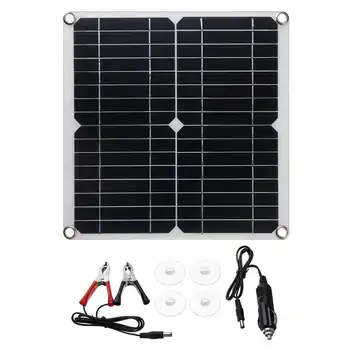 40W/60W/100W USB conjunto de Panel Solar de Silicio Monocristalino de Banco de la Energía Y agua Potable 10A/20A/30A Controlador Solar Para el Hogar/al aire libre