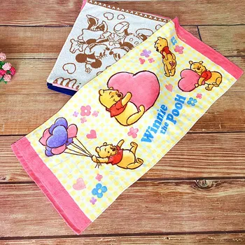 Dibujos animados de Disney toalla de algodón de Minnie Mickey Mouse winnie the Pooh suave absorbente hombres y mujeres adultos niños niños se enfrentan a grandes toalla de 80x35cm