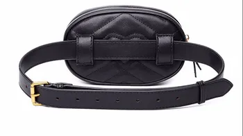 Bolsa de cintura de las Mujeres de la Cintura riñoneras riñonera marca de lujo de cuero bolso de pecho rojo negro color de 2018 nuevo de la moda de alta calidad