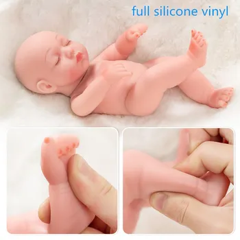 10pulgadas Completo de Silicona Bebé Reborn Dolls Vivo Realista de los Mini Muñecas Reales Realista Bebes Reborn Bebés Juguetes de Baño Compañero de juegos de Regalo