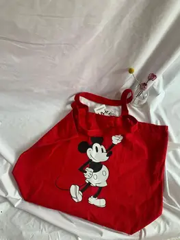 Señora bolso de hombro de Alta capacidad de mickey mouse canves bolso de dibujos animados bolsa de la compra de Disney big bag