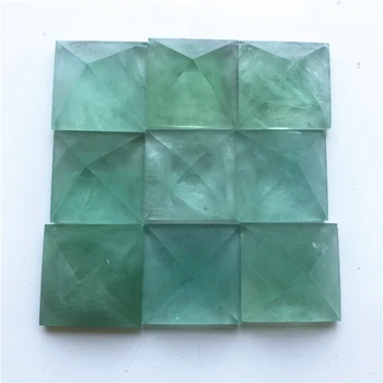 1 Pieza Verde Natural de Fluorita de la Pirámide de Cristal de la Energía de Punto de Meditación Varita Decoración de Piedras Naturales y Minerales