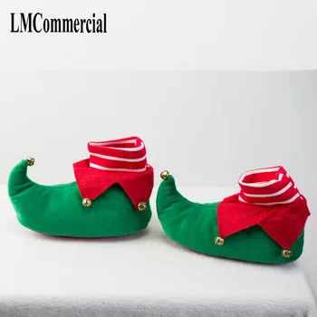 De interior Zapatillas de oferta Especial de Navidad personalizada de un invierno cálido amantes de zapatillas de casa de espesor de disco duro de algodón inferior de los zapatos