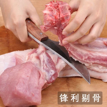 JapaneseHigh forja de acero pesado cuchillo hecho a mano por el chef tang, en rodajas con un cuchillo de cocina, cuchillo de carnicero