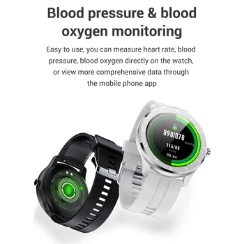 Completa de la Pantalla Táctil Reloj Inteligente Hombres Mujeres Personalizado Monitor de Ritmo Cardíaco Mensaje Recordatorio de la Salud Sport Tracker Smartwatch PK DT78 L7 L9