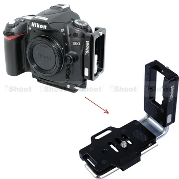 Soporte de liberación rápida L placa QR titular de Agarre Para Nikon D810 Cámara Arca Swiss 