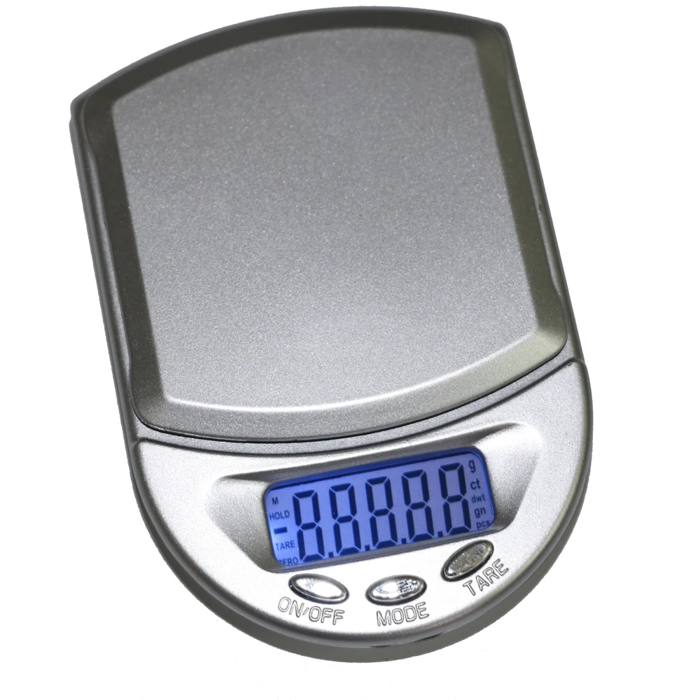 Bascula de precision digital de bolsillo peso 0.1-500 gr Joyeria electronica 