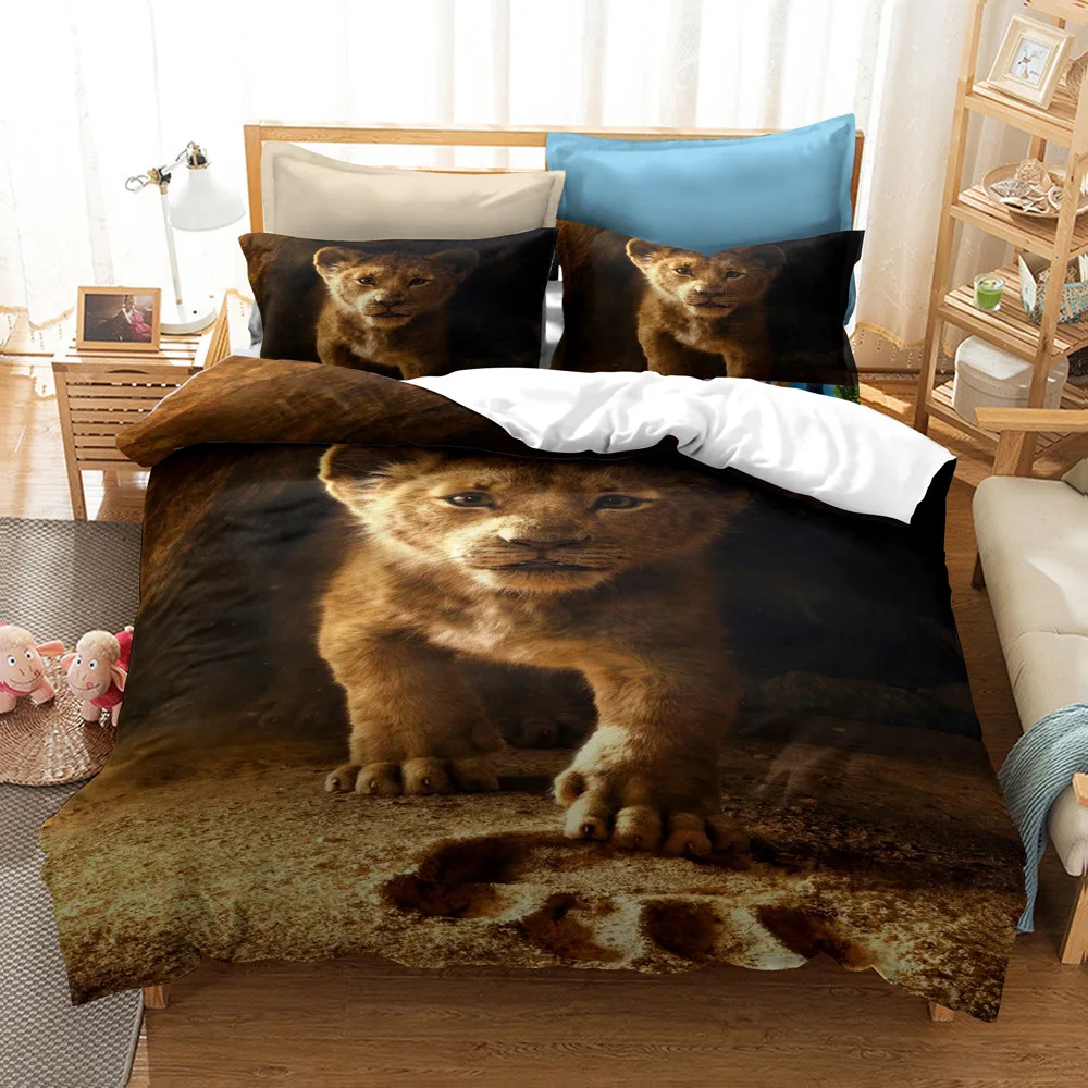 Disney Lion King el rey león cama para niños ropa de 140 x 200 cm 