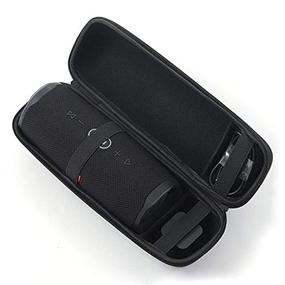 Negro negro Estuche rígido con funda de almacenamiento Bolsa para altavoz Bluetooth inalámbrico JBL Charge 3 