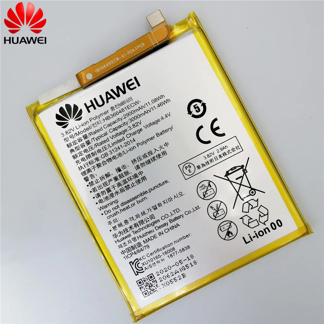 Pila para Huawei Hb366481ecw Honor 7 Lite Calidad Capacidad Original