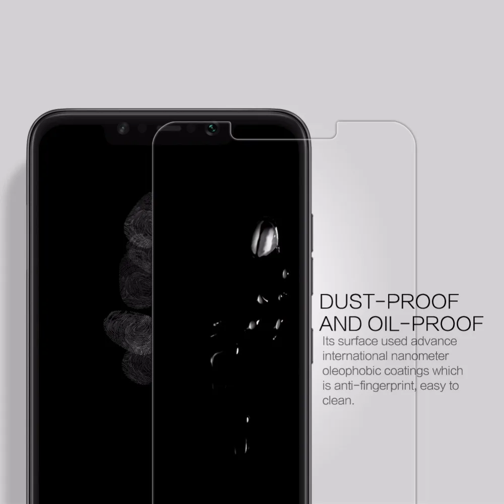 Para Xiaomi Pocophone F1 Nillkin Anti-Huella Digital Protector Protector de pantalla