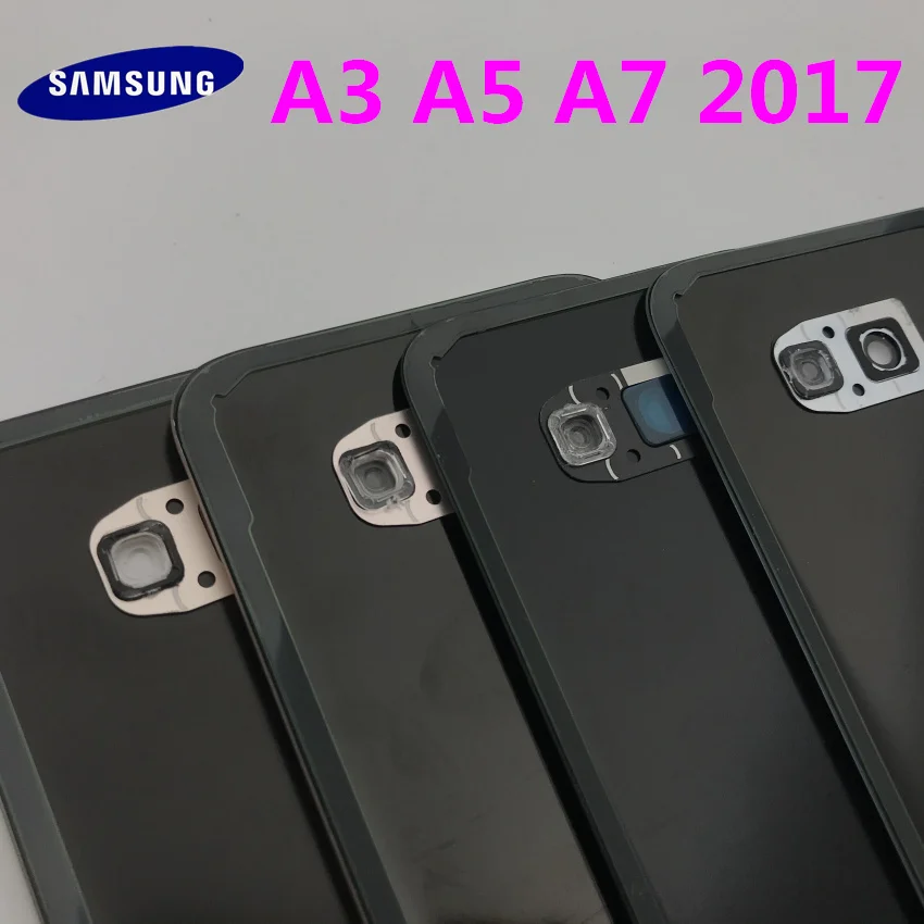 Para Samsung Galaxy A3 A5 A7 cubierta de vidrio de lente de cámara trasera 2017 SM A320 A520 A720 